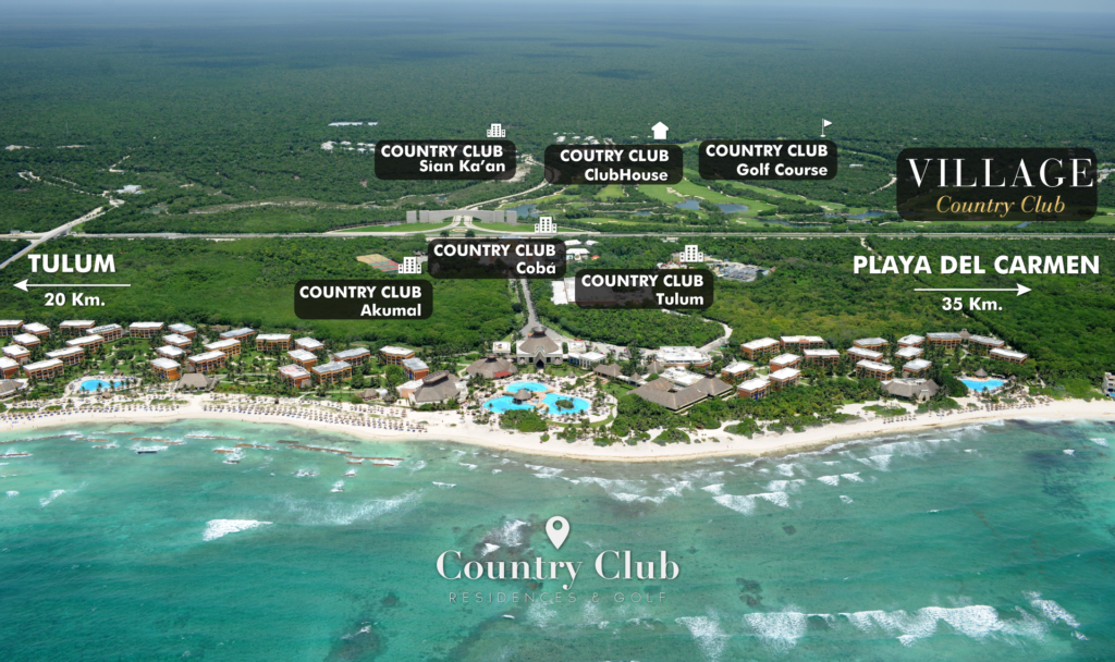 Descubre Anah Village Country, el lujo y la naturaleza se fusionan en la Riviera Maya. Departamentos de lujo y campo de golf de clase mundial